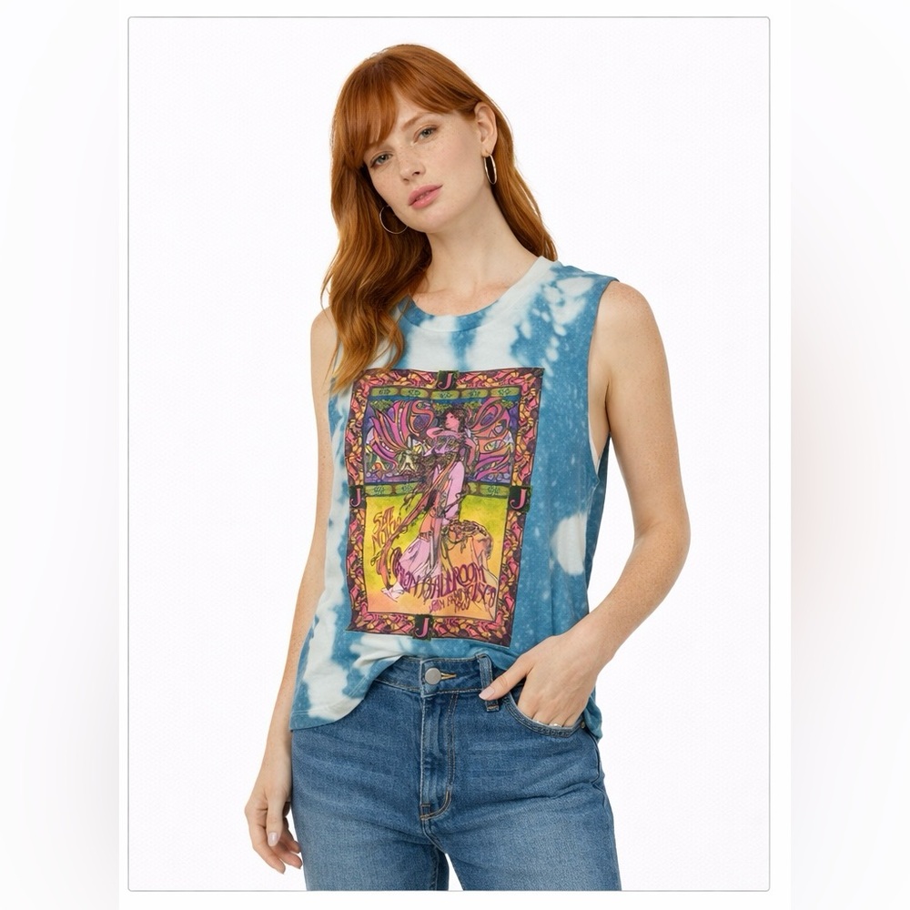 🩵 NWT! Official Janis Joplin Tie Dye Tee